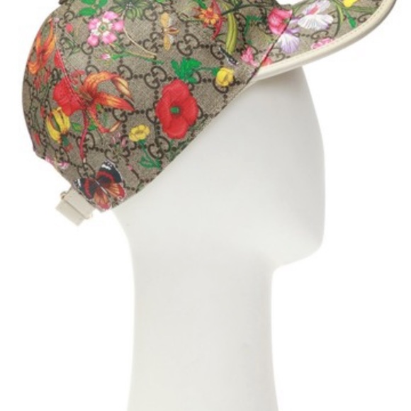 Gucci flower hat brown/white/beige/red/yellow - Picture 2 of 8